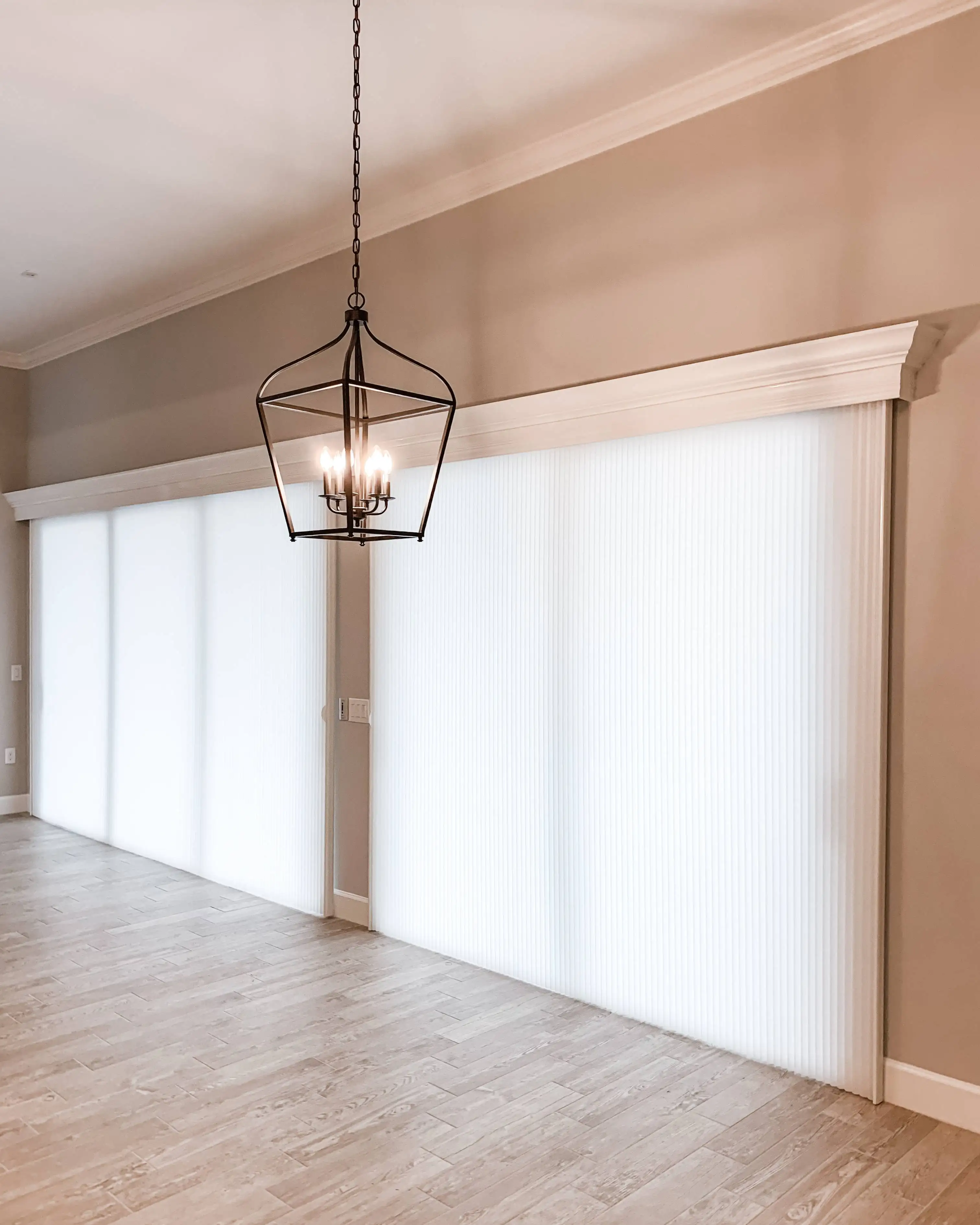 Cellular Shades for Sliding Door in living room in Naples