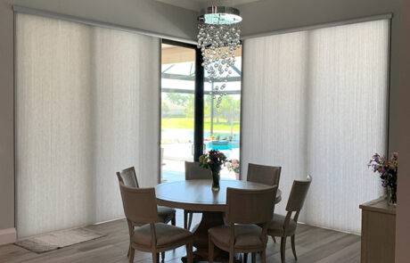 Vertical blinds for sliding glass door - Window Treatments SWFL - EV Blinds