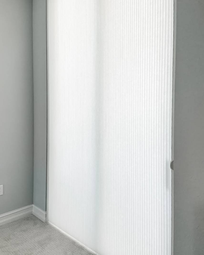 Cellular Shades | Sliding Door | living room | Fort Myers Cellular Shades for Sliding Door in living room in Fort Myers