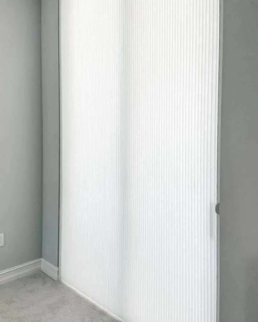 Cellular Shades for Sliding Door in living room in Fort Myers