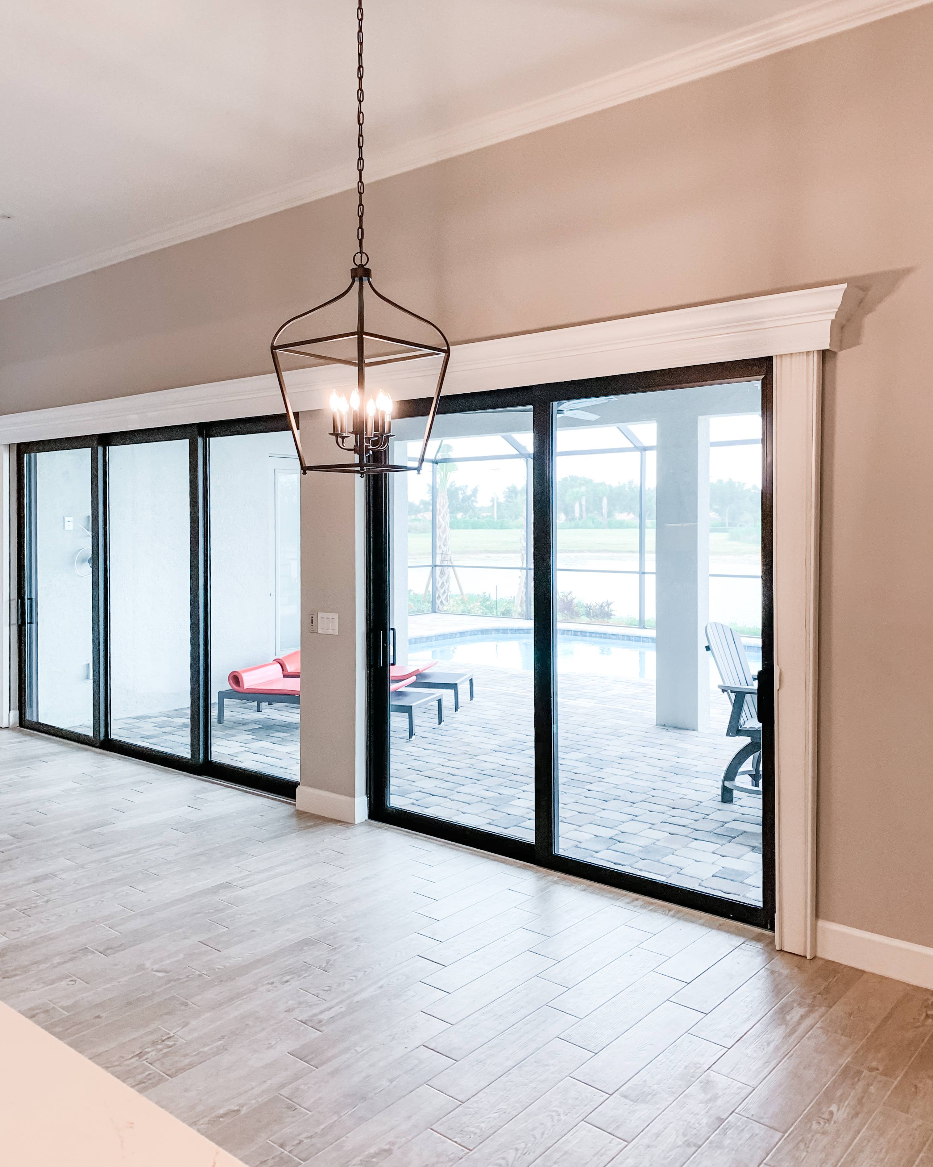 Cellular Shades for Sliding Door in living room in Naples