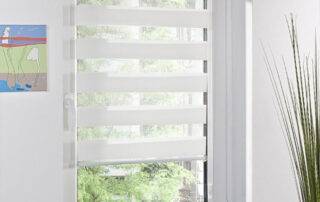 White Zebra Blinds Custom Window Treatments by EV Blinds