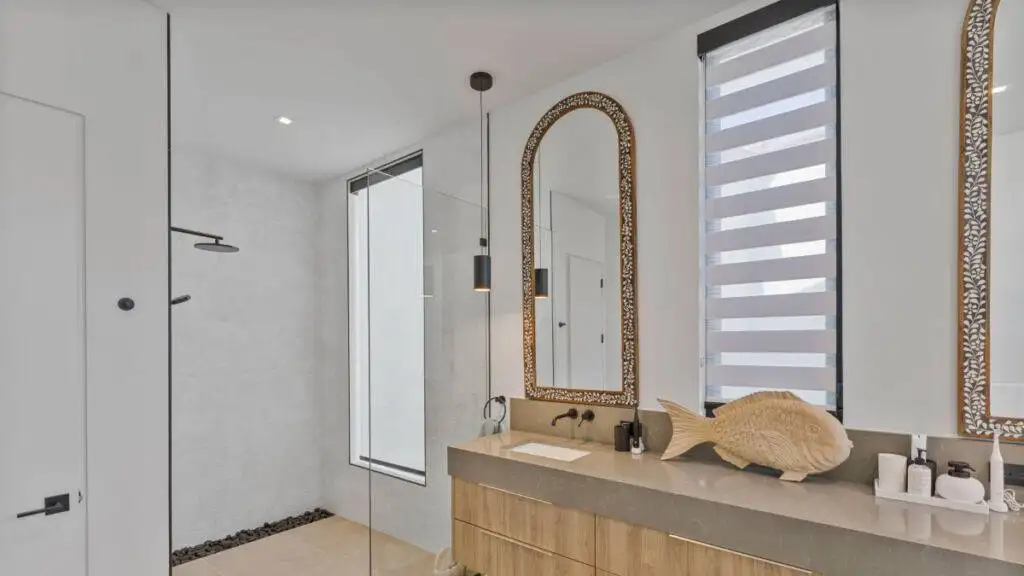 Zebra Blinds Bathtub Angle 2 by EV Blinds custom window treatments