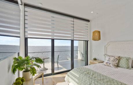 Zebra Blinds Bed Room Corner Window Half Open Angle 3 Ev Blinds Treatment Store 12200x675px