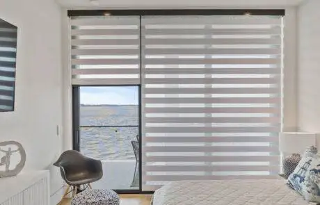 Zebra Blinds Bed Room Full Close Half Open Left Window Ev Blinds Treatment Store 1200x675px