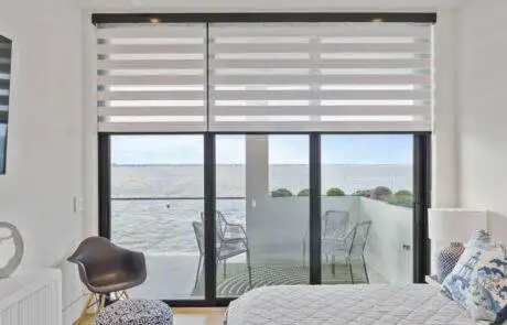 Zebra Blinds Bed Room Half Open Ev Blinds Treatment Store 1200x675px