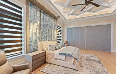 Zebra Blinds Bedroom Double Window Close Up Ev Blinds Treatment Store 1200x675px