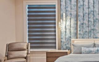 Zebra Blinds Bedroom Double Window Front View Close Up Ev Blinds Treatment Store 960x1200px
