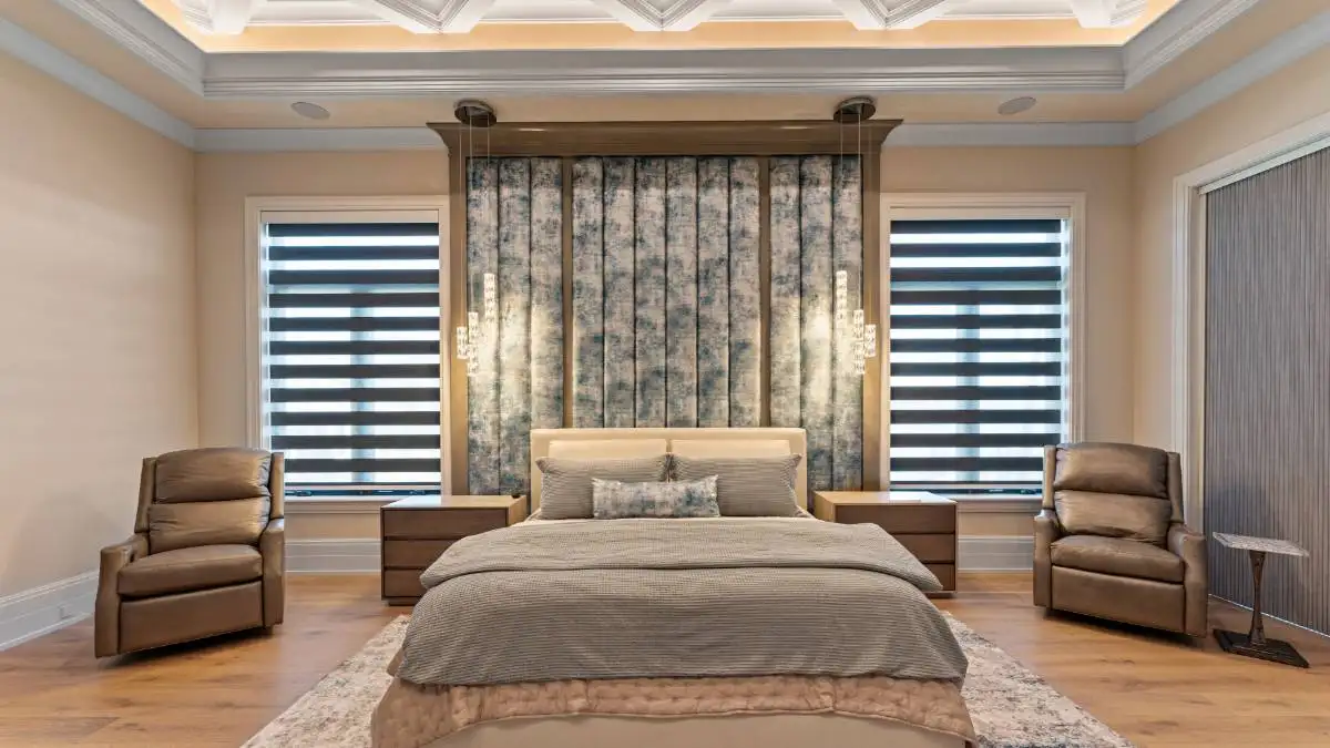 Zebra Blinds Bedroom Double Window Front View Ev Blinds Treatment Store 1200x675px