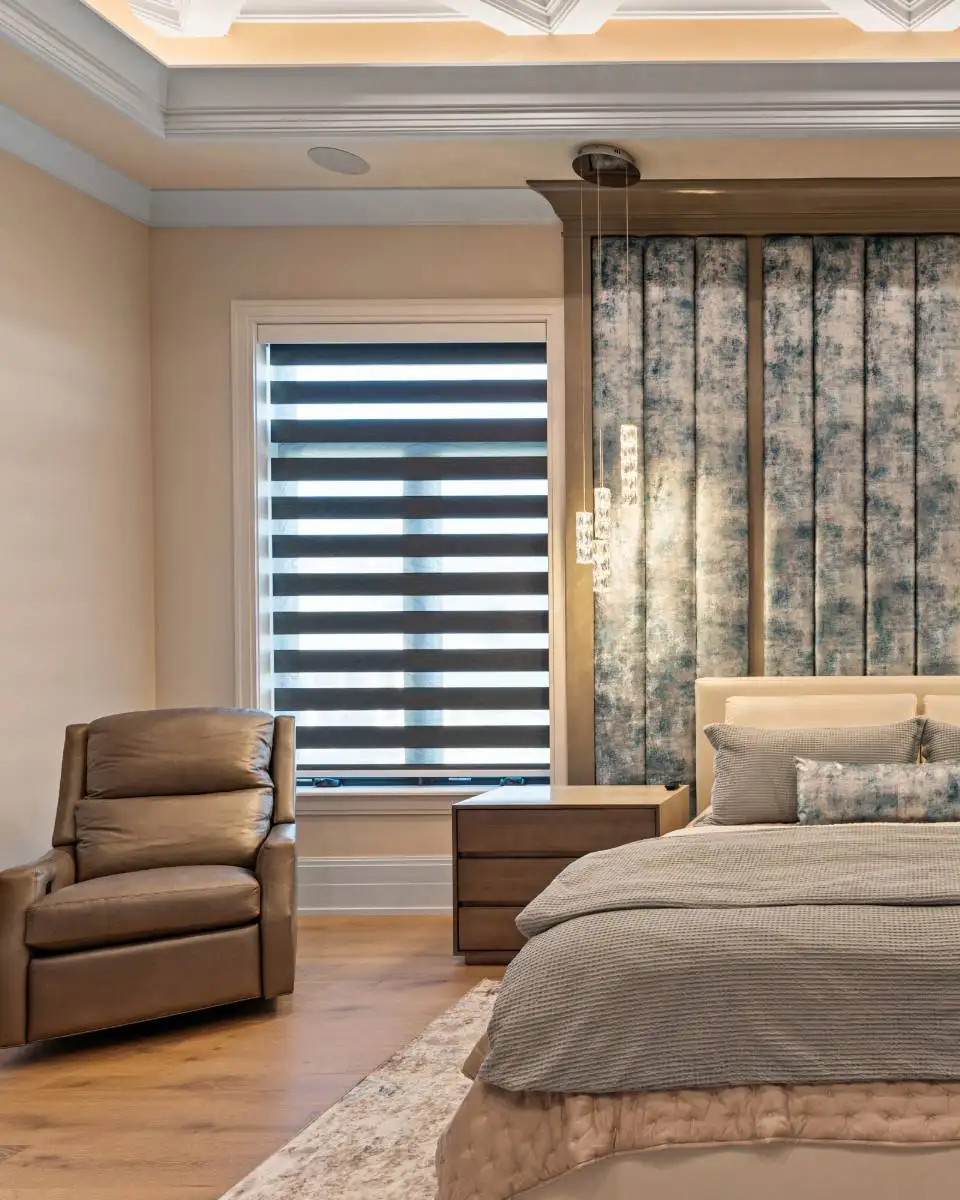 Zebra Blinds Bedroom Double Window Front View Ev Blinds Treatment Store 960x1200px