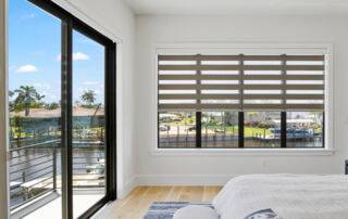 Zebra Blinds Bedroom Patio Door Half Open Angle2 Ev Blinds Treatment Store 960x1200px
