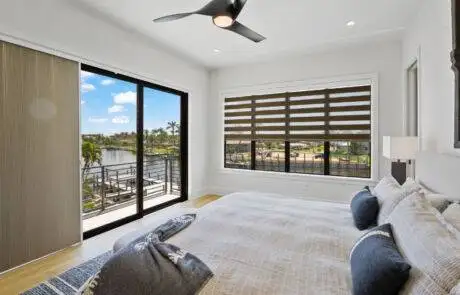 Zebra Blinds Bedroom Patio Door Half Open Angle3 Ev Blinds Treatment Store 1200x675px