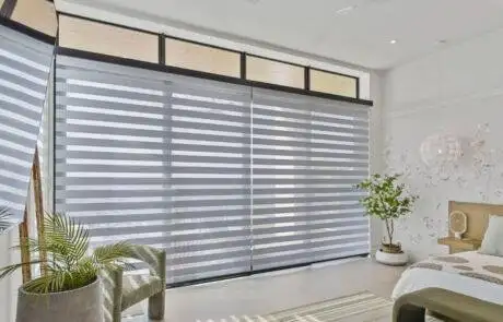 Zebra Blinds Bedroom2 Patio Door Full Close Ev Blinds Treatment Store 1200x675px
