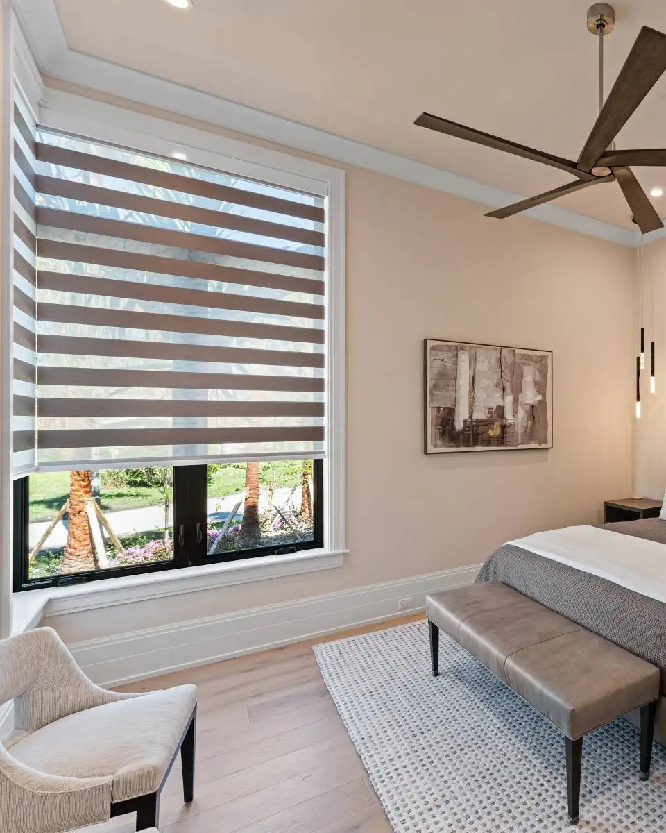 Zebra Blinds Berdroom Corner Window Semi Open Ev Blinds Treatment Store 960x1200px