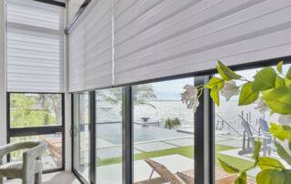 Zebra Blinds Corner Window Beach Front Half Close Ev Blinds Treatment Store 960x1200px