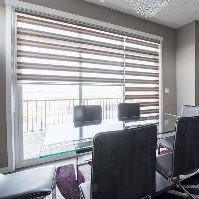 Zebra Blinds Motorized Custom Window Treatments by EV Blinds