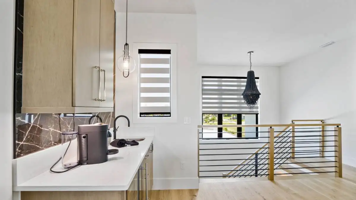 Zebra Blinds Stair Window Angle2 Ev Blinds Treatment Store 1200x675px