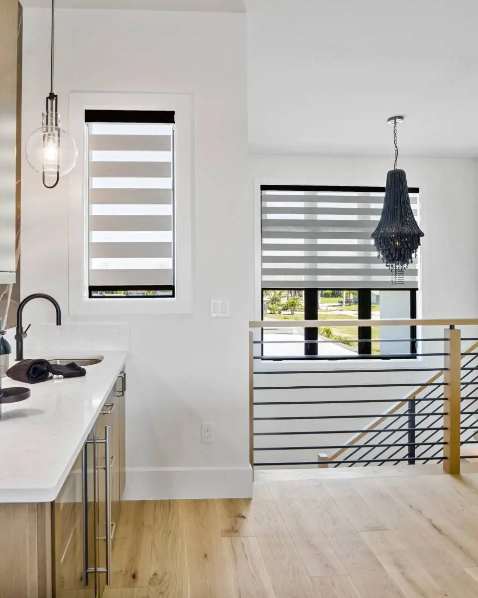 Zebra Blinds Stair Window Angle2 Ev Blinds Treatment Store 960x1200px