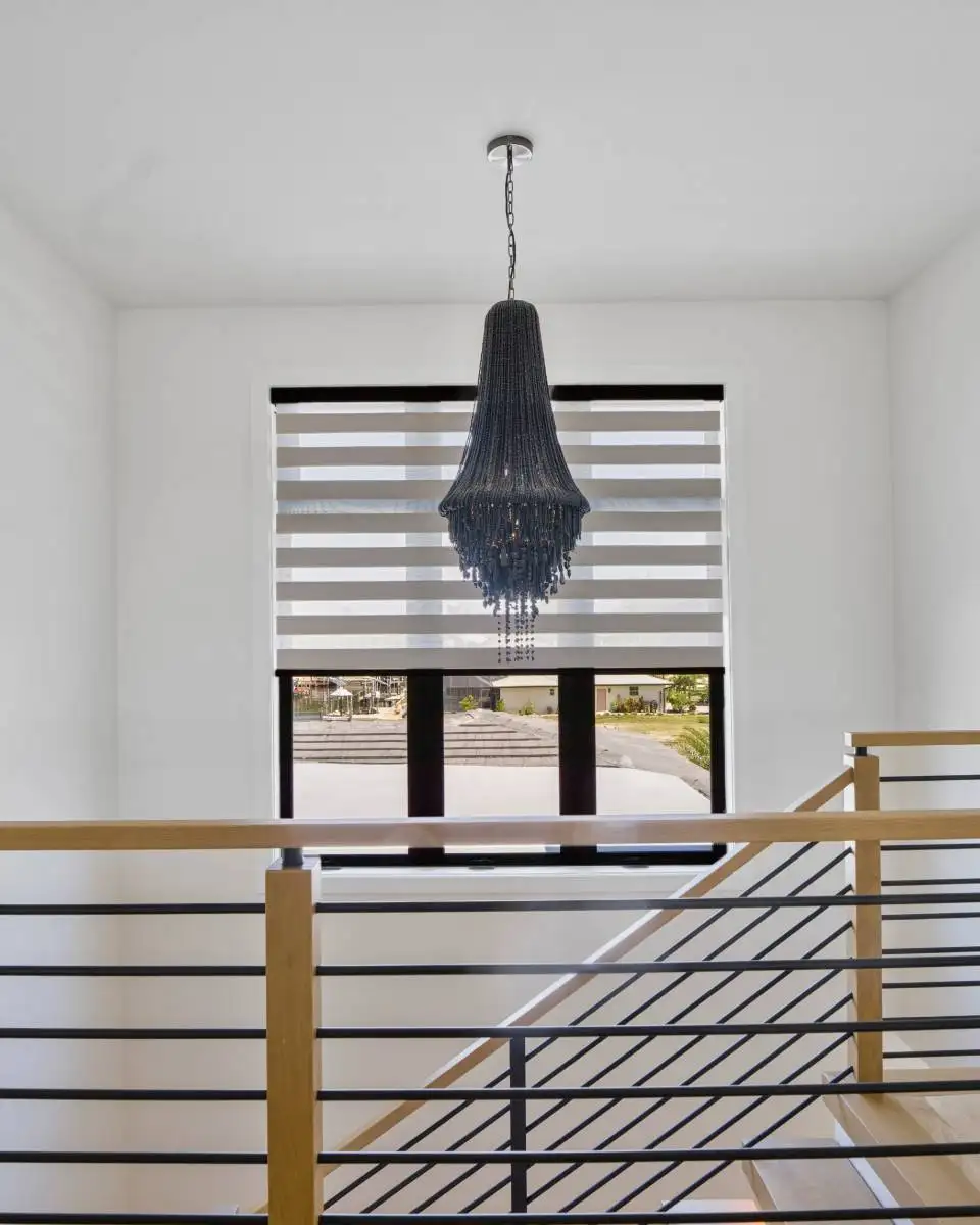 Zebra Blinds Stair Window Angle2 Half Open Ev Blinds Treatment Store 960x1200px
