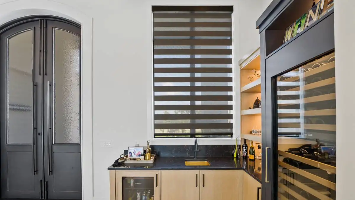 Zebra Kitchen by EV Blinds custom window treatments