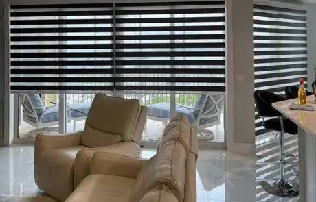 Zebra Shades Blinds Custom Window Treatments by EV Blinds
