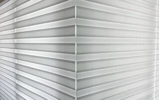Zebra Shades for sliding doors in living room in Cape Coral