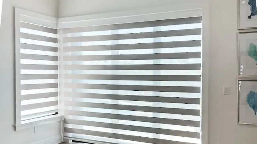 Zebra Shades for sliding doors in bedrooms in Naples
