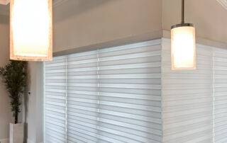 Zebra Shades for sliding doors in living room in Cape Coral