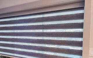 Zebra Shades for small window blind in living room in Estero