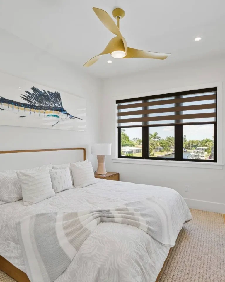 Zebra Shades Master Bedroom Half Close Window Ev Blinds Window Treatment Store 960x1200px