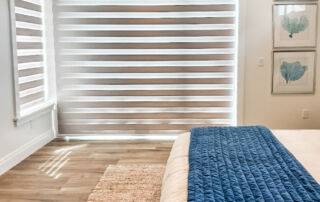 Zebra Shades for sliding doors in bedrooms in Naples