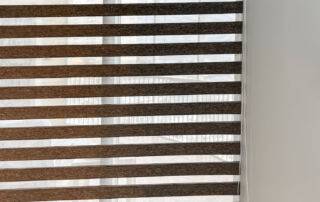 Zebra Shades for sliding doors in dining room in Estero