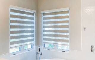 Zebra Shades for small window blind in bathrooms in Naples