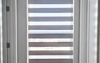 Zebra Shades for small window blind in hallways in Naples