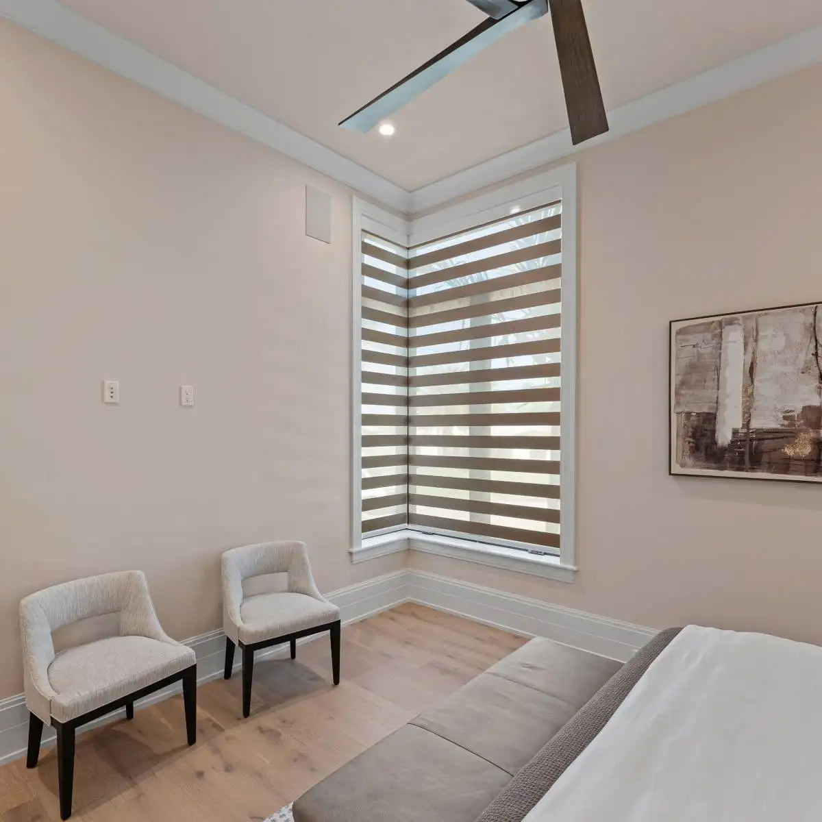 Zero Corner Bedroom Open Opaque Ev Blinds Treatment Store 1200x1200px